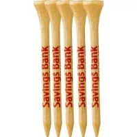 5 Pack of Wood Golf Tees 3-1/4"
