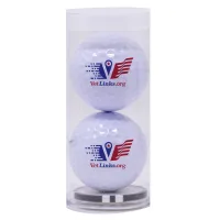 Golf Ball Tube with Poker Chip Ball Marker