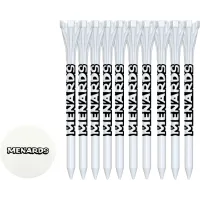 10 Flytee Golf Tees 3-1/4" and Ball Marker