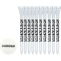 10 Flytee Golf Tees 3-1/4" and Ball Marker