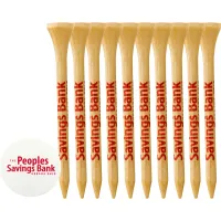 10 Wood Golf Tees and Ball Marker