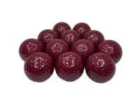 Colored Golf Balls Burgundy Red