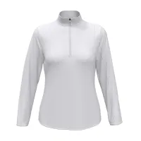 Callaway Ladies' Diamond Quilted Fleece ¼ Zip Jacket