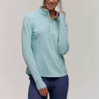 Zero Restriction Women's Renae Zip Mock Pullover Shirt