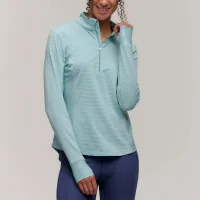 Zero Restriction Women's Renae Zip Mock Pullover Shirt