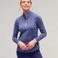 Zero Restriction Women's Shae Quarter-Zip Mock Pullover Shirt