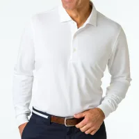 Fairway & Greene Men's McHugh Long Sleeve Pique Polo Shirt