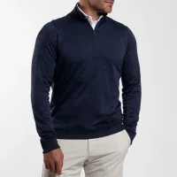 KJUS Men's Liam Techwool Ribbed Hem Half-Zip