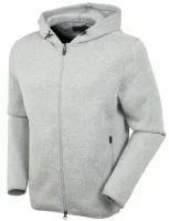 Bobby Jones Men's Performance Heathered Full-Zip Fleece Hoodie