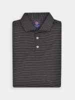 Donald Ross Clark Jersey Micro Stripe Polo