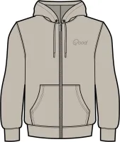 Good Good Men's Hazy Day Full Zip Fleece Hoodie (PREBOOK 10/01)
