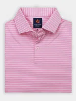 Donald Ross Dean Jersey Multi Stripe-2 button Placket