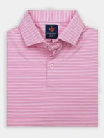 Donald Ross Dean Jersey Multi Stripe-2 button Placket