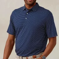 tasc Men's Cloud Brookline Stripe Polo