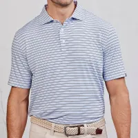 tasc Men's Cloud Doral Stripe Polo