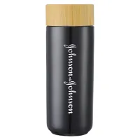 10 Oz. Ceramic Mug Bamboo Lid