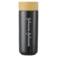 10 Oz. Ceramic Mug Bamboo Lid