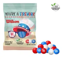 1 oz. ECO-Digibag, Compostable & Full Color, Americana M&M'S