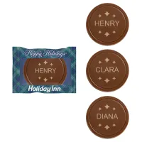 Personalized Etched Round Chocolate Cookie