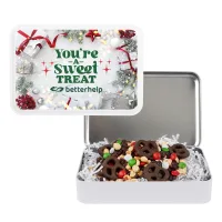 Holiday M&M Snack Mix Gift Tin