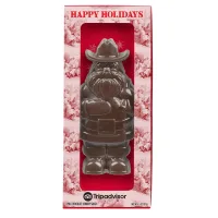 4.5oz Milk Chocolate Cowboy Santa