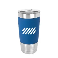 Polar Camel 20 oz Tumbler with Silicone Grip and Clear Lid