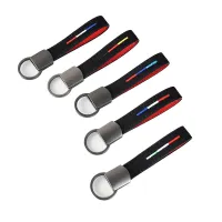 Suede Embroidery Key Strap