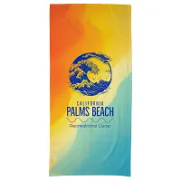 Silk Touch Beach Blanket/Towel 30" x 60" 360GSM Poly/Cotton - Full Color