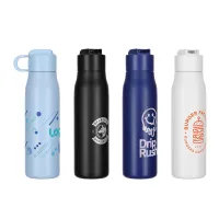 SENSO® Lakeway 22 oz Eco-Friendly Vacuum Insulated Bottle w/ Push-Button