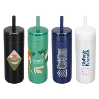 Elyse 22 oz Eco-Friendly Leak Proof Vacuum Silicone Straw Tumbler