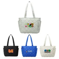 Villa Quilted Nylon Travel Tote