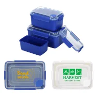 Kiosk 3-Piece Food Container Set with Vented Lids