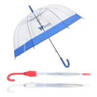 Dome 46" Arc Auto-Open Clear-View Umbrella