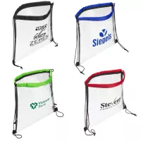 Clear Vinyl Bag with Drawstring