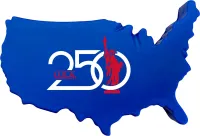250th Anniversary USA Map Stress Reliever