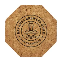 Octagon Cork Coaster