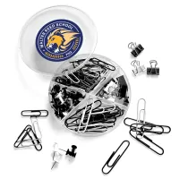 Supply Line® Round Clips & Pins Set Black & White