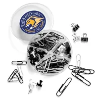 Supply Line® Round Clips & Pins Set Black & White
