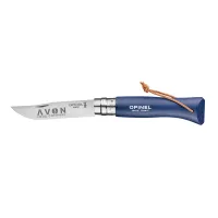 Opinel® No.08 Colorama Stainless Steel Folding Knife With Lanyard - Blue
