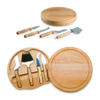 Circo - Circular Cutting Board w/4 Stainless Steel Cheese Tools