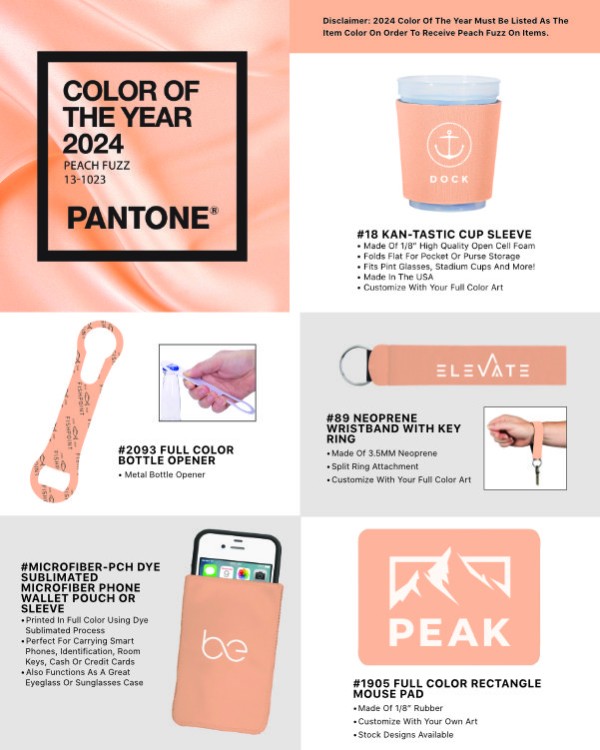 2024 Color Of The Year Promo Items
